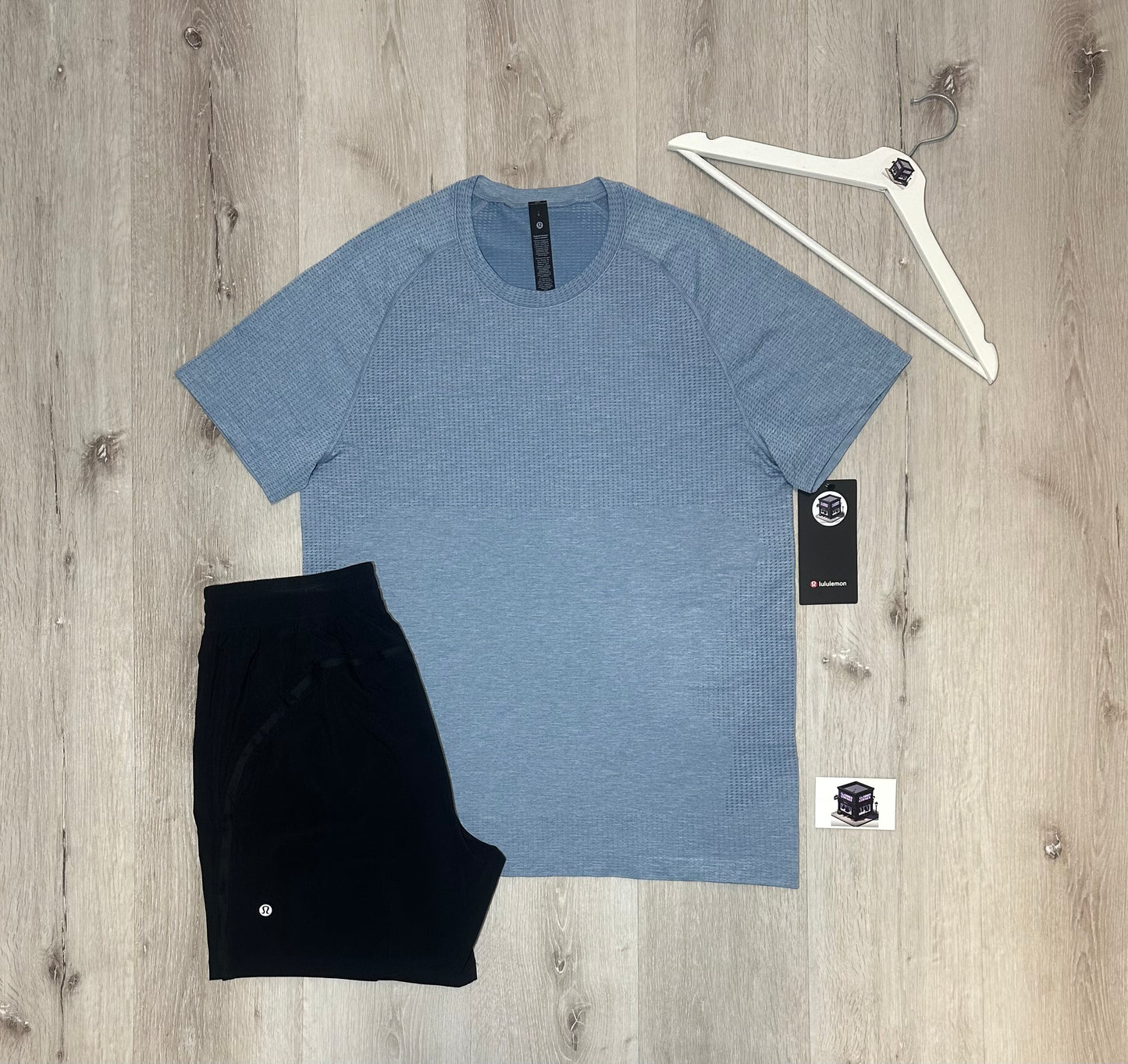 LULULEMON METAL VENT TECH SET POLO PASTEL/BLACK