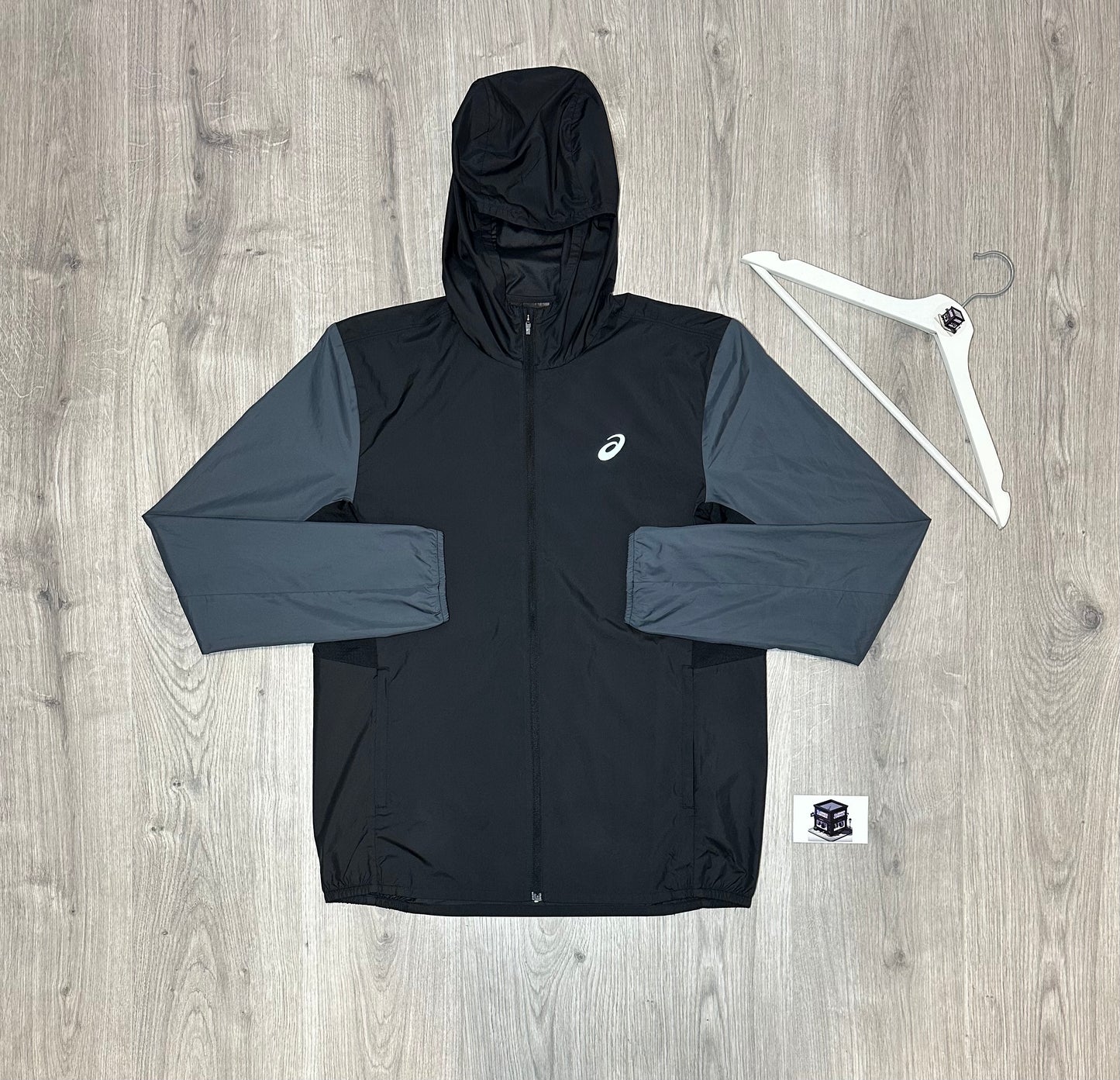 ASICS 3-PIECE TRACKSUIT BLACK SIZE MEDIUM