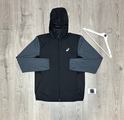 ASICS 3-PIECE TRACKSUIT BLACK SIZE MEDIUM
