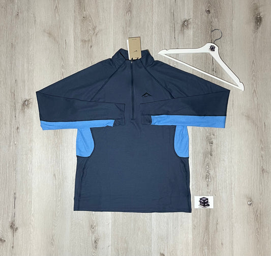 NIKE TRAIL 1/2 ZIP NAVY