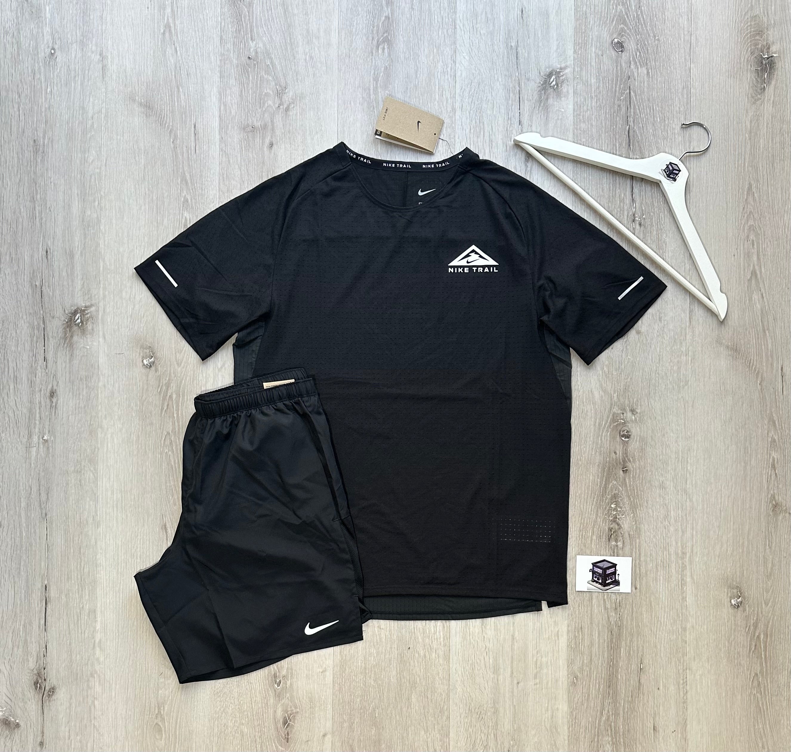 NIKE TRAIL RUNNING SET BLACK – Clobber Corner