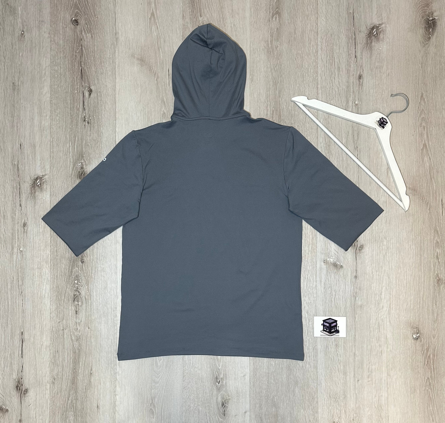 ALO CONQUER REFORM HOODIE TRACKSUIT STEEL GREY SIZE MEDIUM