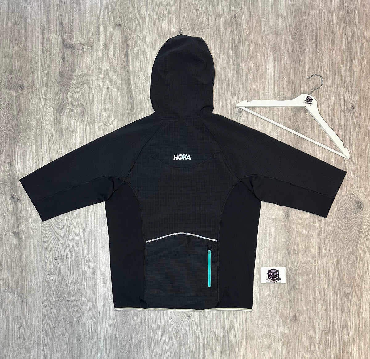 HOKA SKYGLOW TRACKSUIT BLACK SIZE MEDIUM