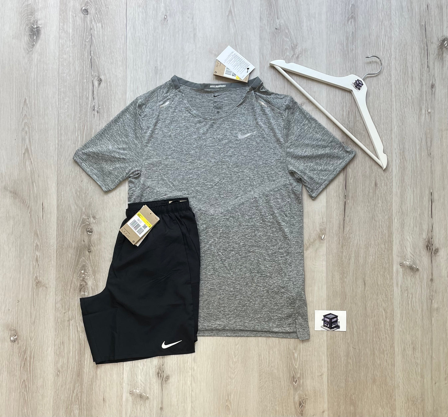 NIKE STRIDE SET GREY/BLACK