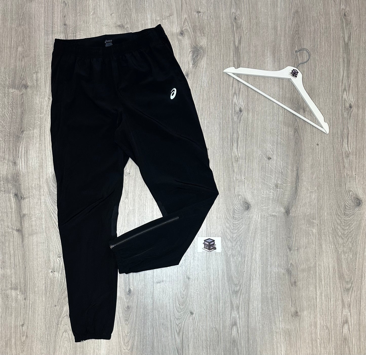 ASICS 3-PIECE TRACKSUIT BLACK SIZE MEDIUM