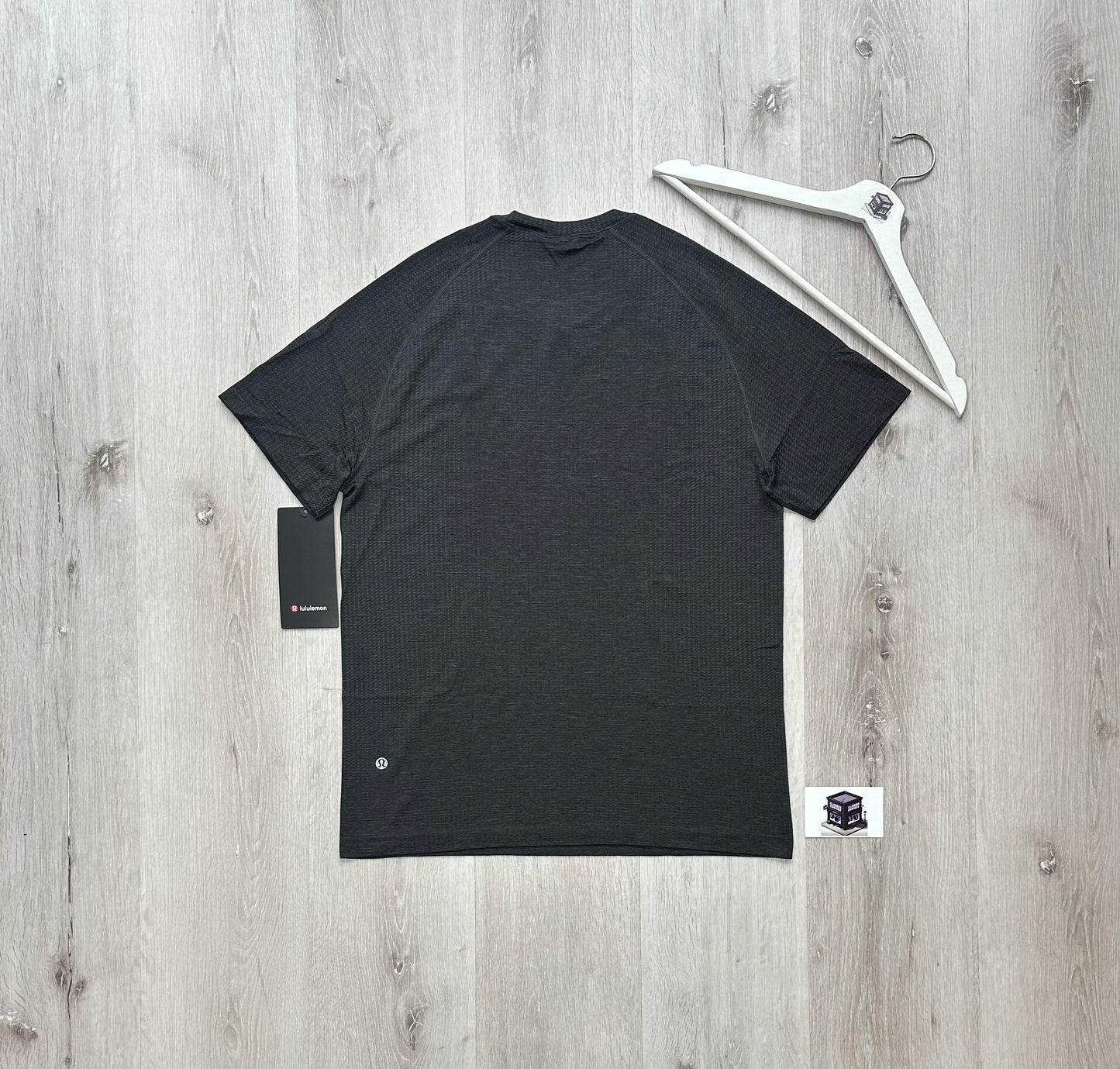 LULULEMON SHORTS & T-SHIRT SET GREY/BLACK