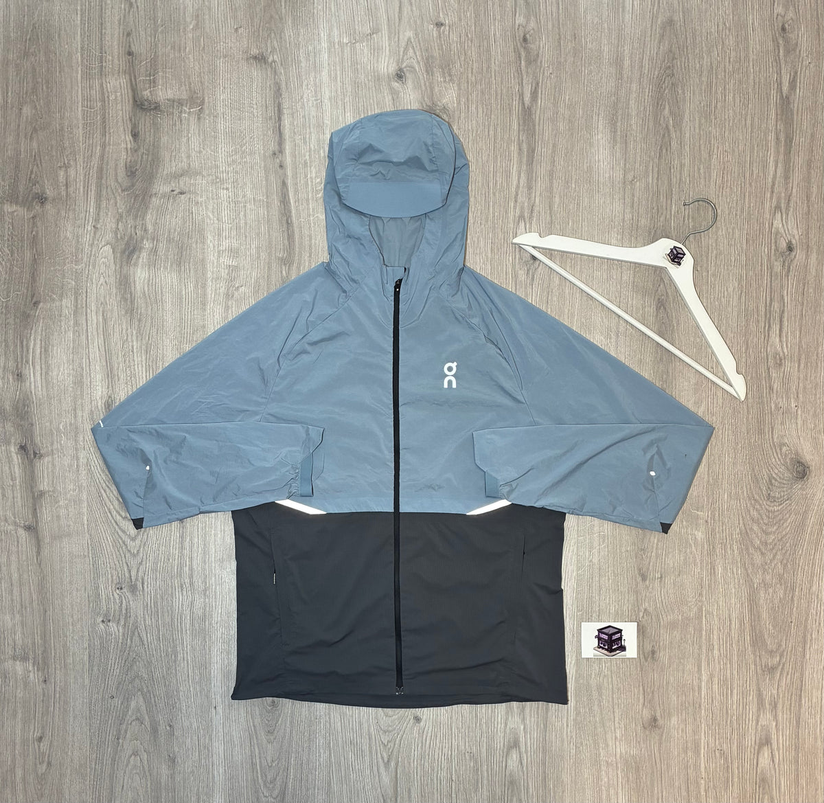 ON RUNNING 3-PIECE CORE TRACKSUIT BLUE/GREY SIZE SMALL