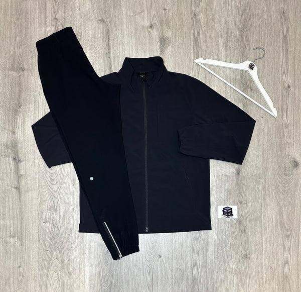 LULULEMON SOJOURN TRACKSUIT BLACK SIZE MEDIUM