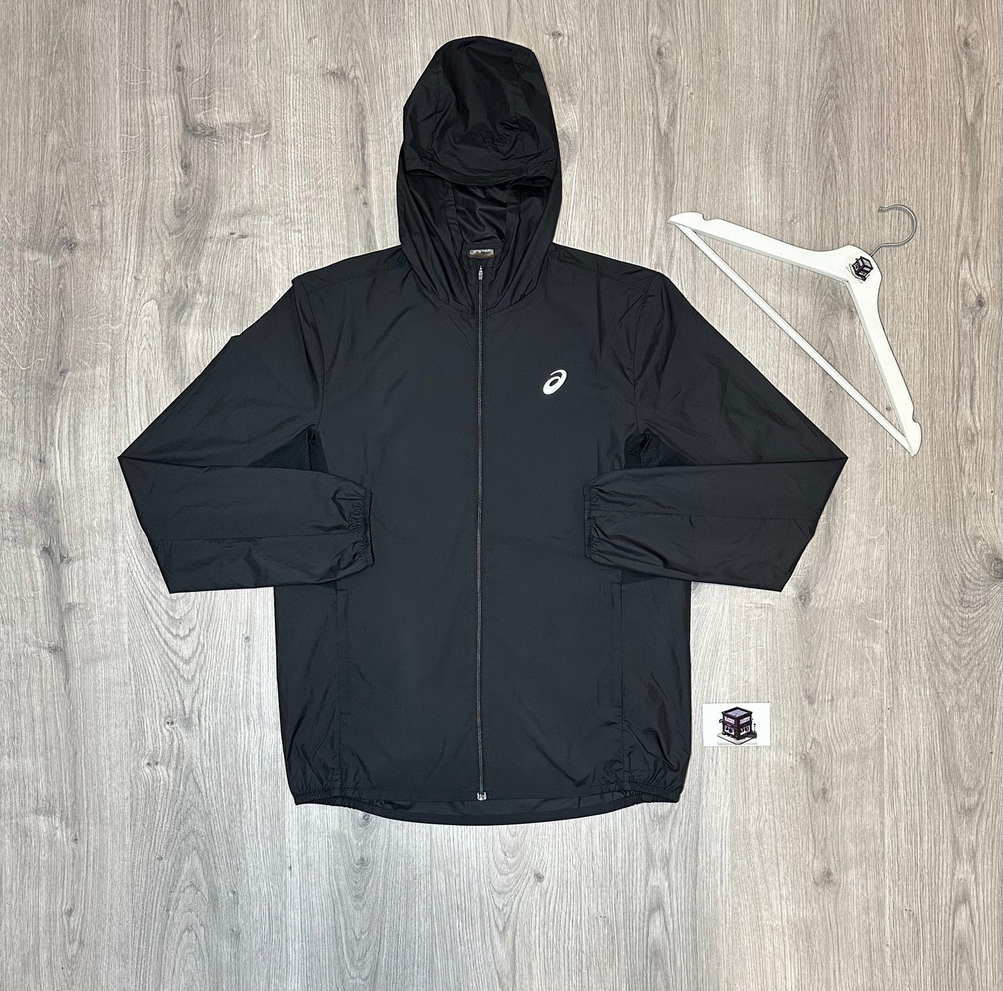 ASICS CORE TRACKSUIT BLACK SIZE MEDIUM