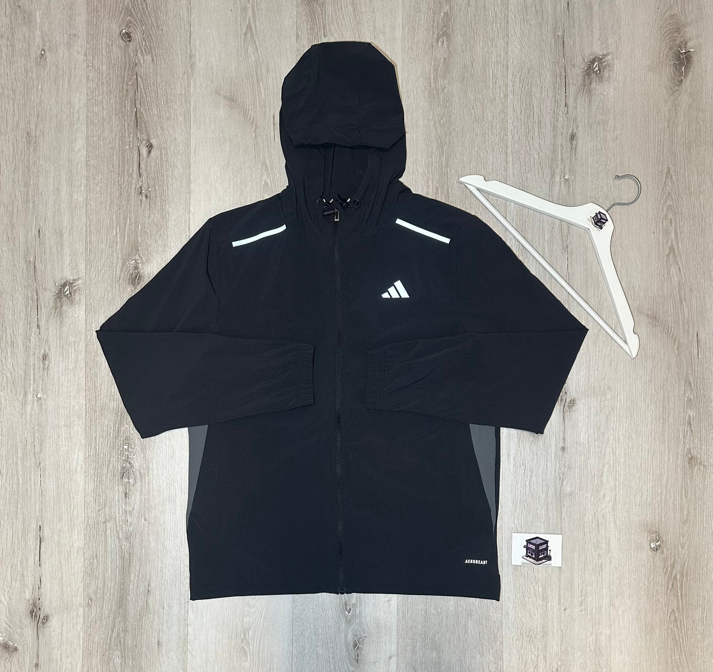 ADIDAS WOVEN CLIMACOOL TRACKSUIT BLACK SIZE LARGE