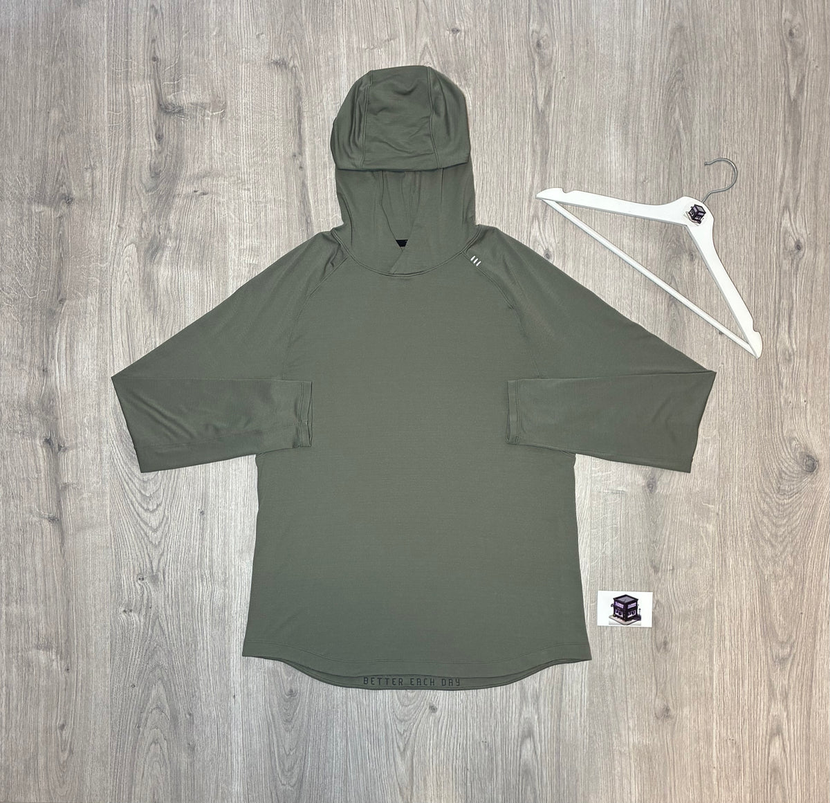 LULULEMON HOODIE TRACKSUIT BEIGE/BLACK SIZE LARGE