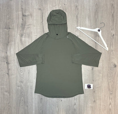 LULULEMON HOODIE TRACKSUIT BEIGE/BLACK SIZE LARGE