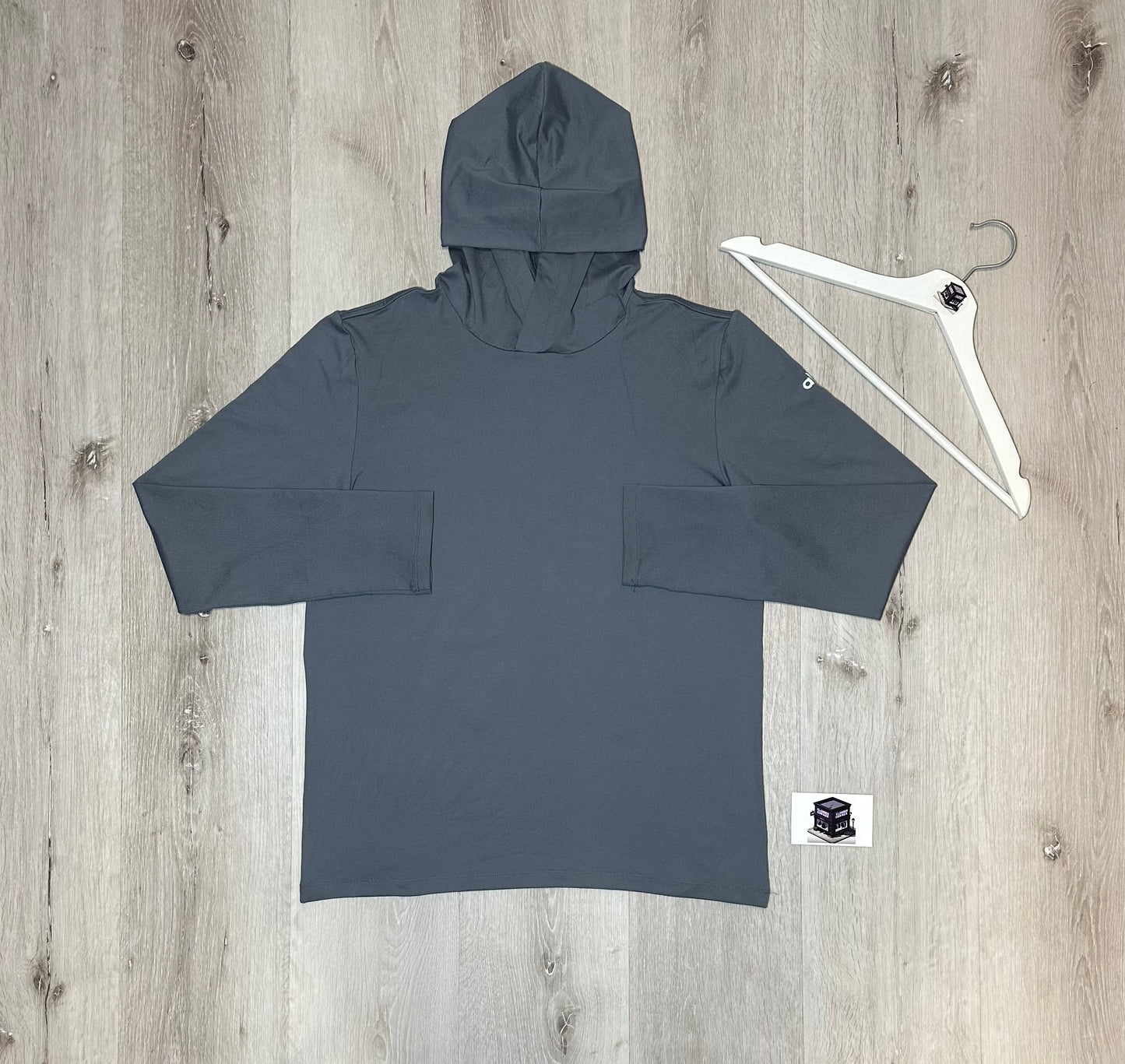 ALO CONQUER REFORM HOODIE TRACKSUIT STEEL GREY SIZE MEDIUM