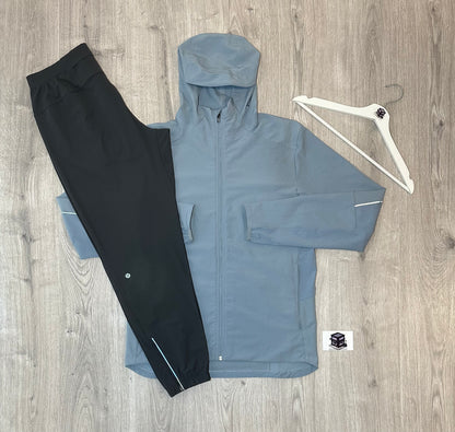 LULULEMON TRACKSUIT BLUE/GREY SIZE LARGE