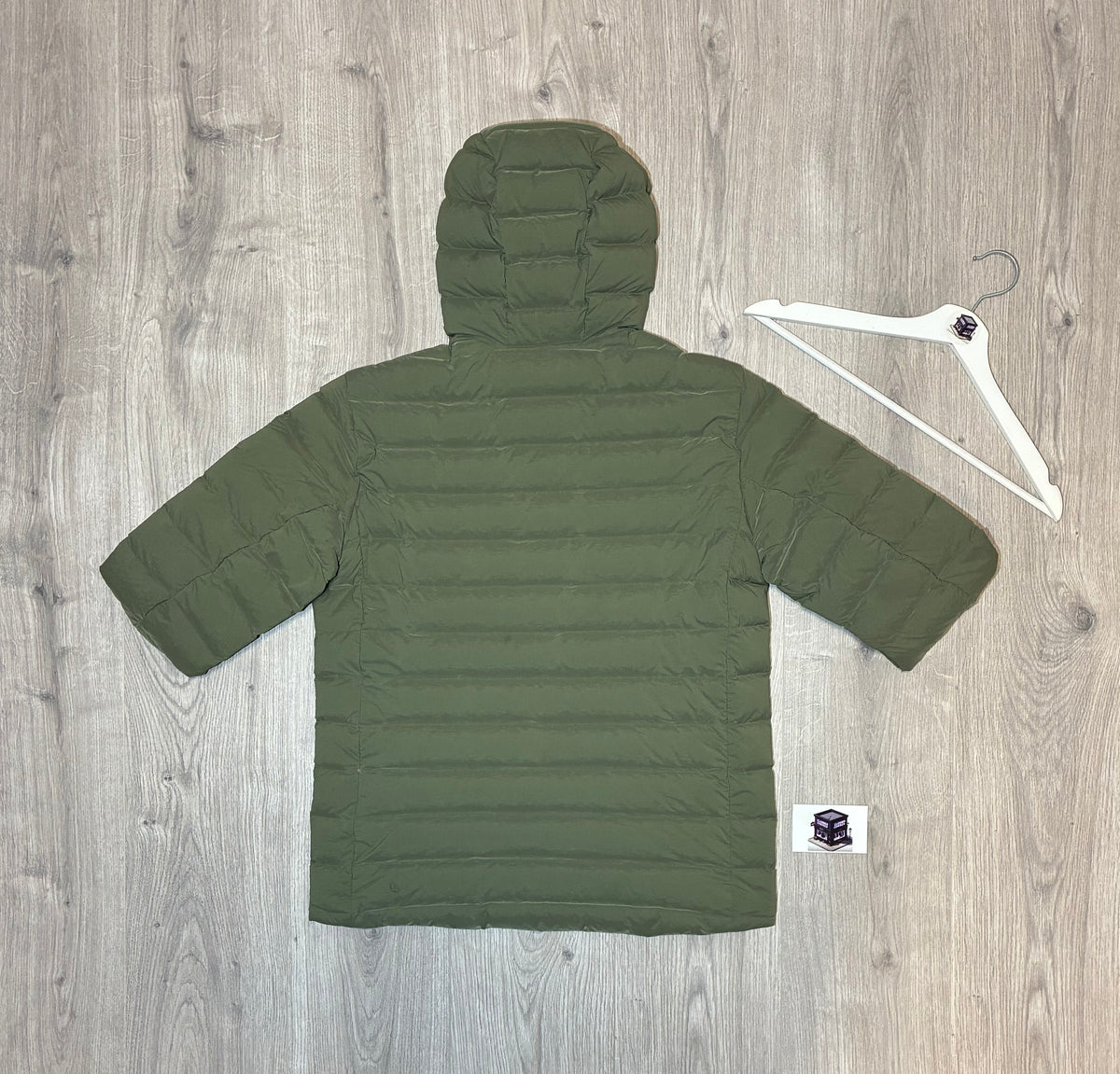 LULULEMON NAVIGATION STRETCH DOWN JACKET KHAKI SIZE MEDIUM