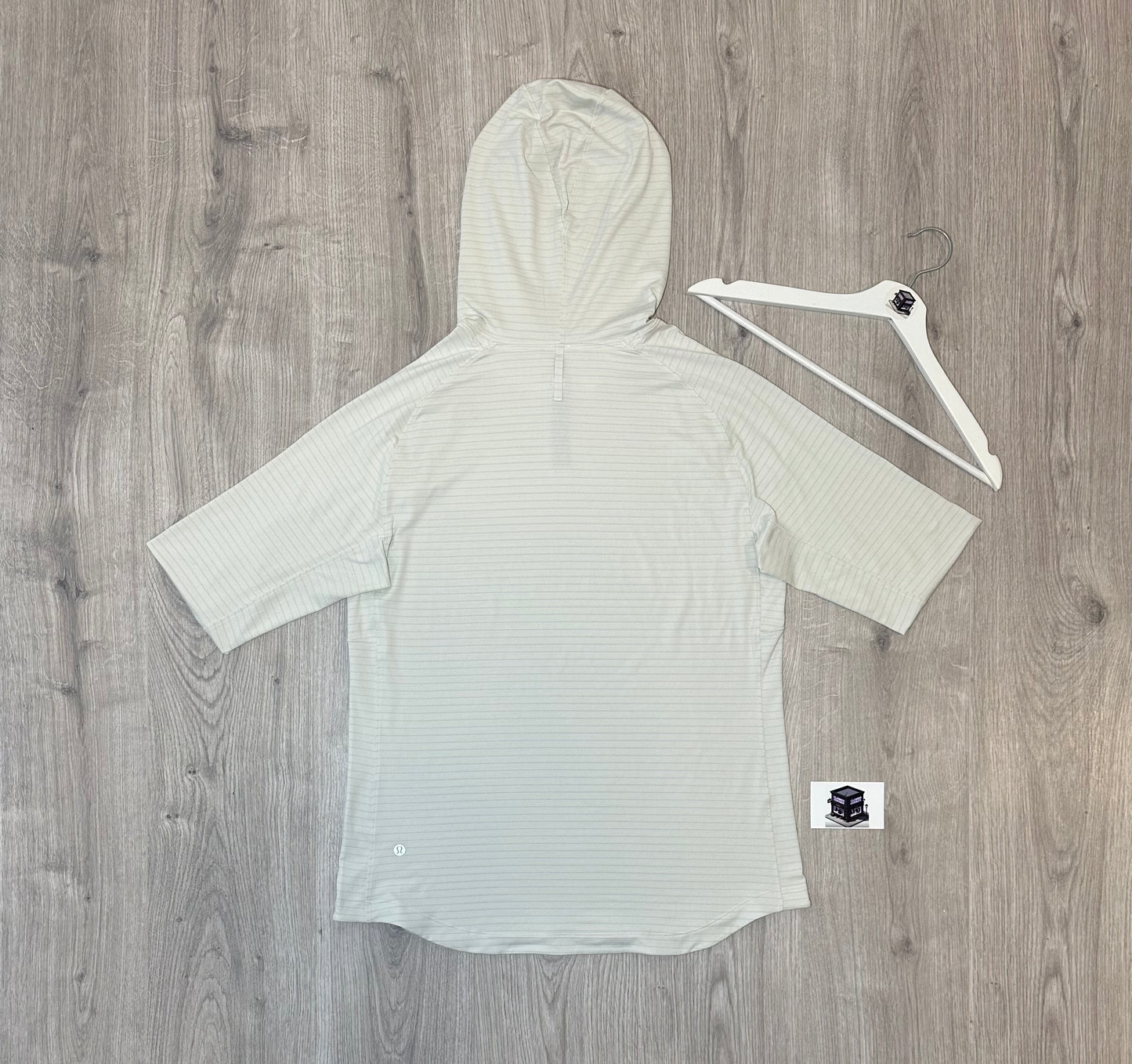 LULULEMON HOODIE TRACKSUIT WHITE/BLACK SIZE LARGE