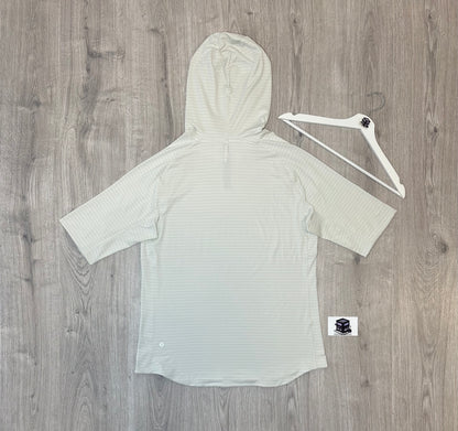 LULULEMON HOODIE TRACKSUIT WHITE/BLACK SIZE LARGE