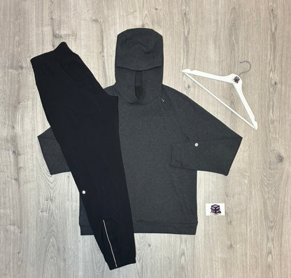 LULULEMON HOODIE TRACKSUIT DARK GREY/BLACK SIZE MEDIUM