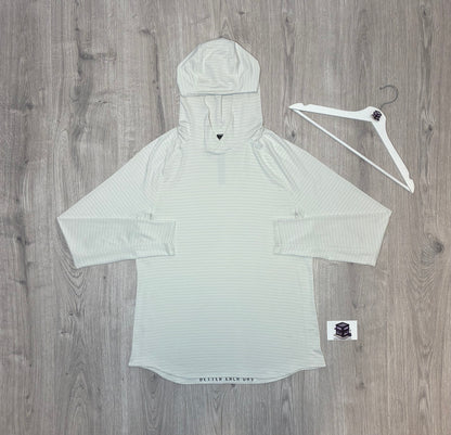 LULULEMON HOODIE TRACKSUIT WHITE/BLACK SIZE LARGE