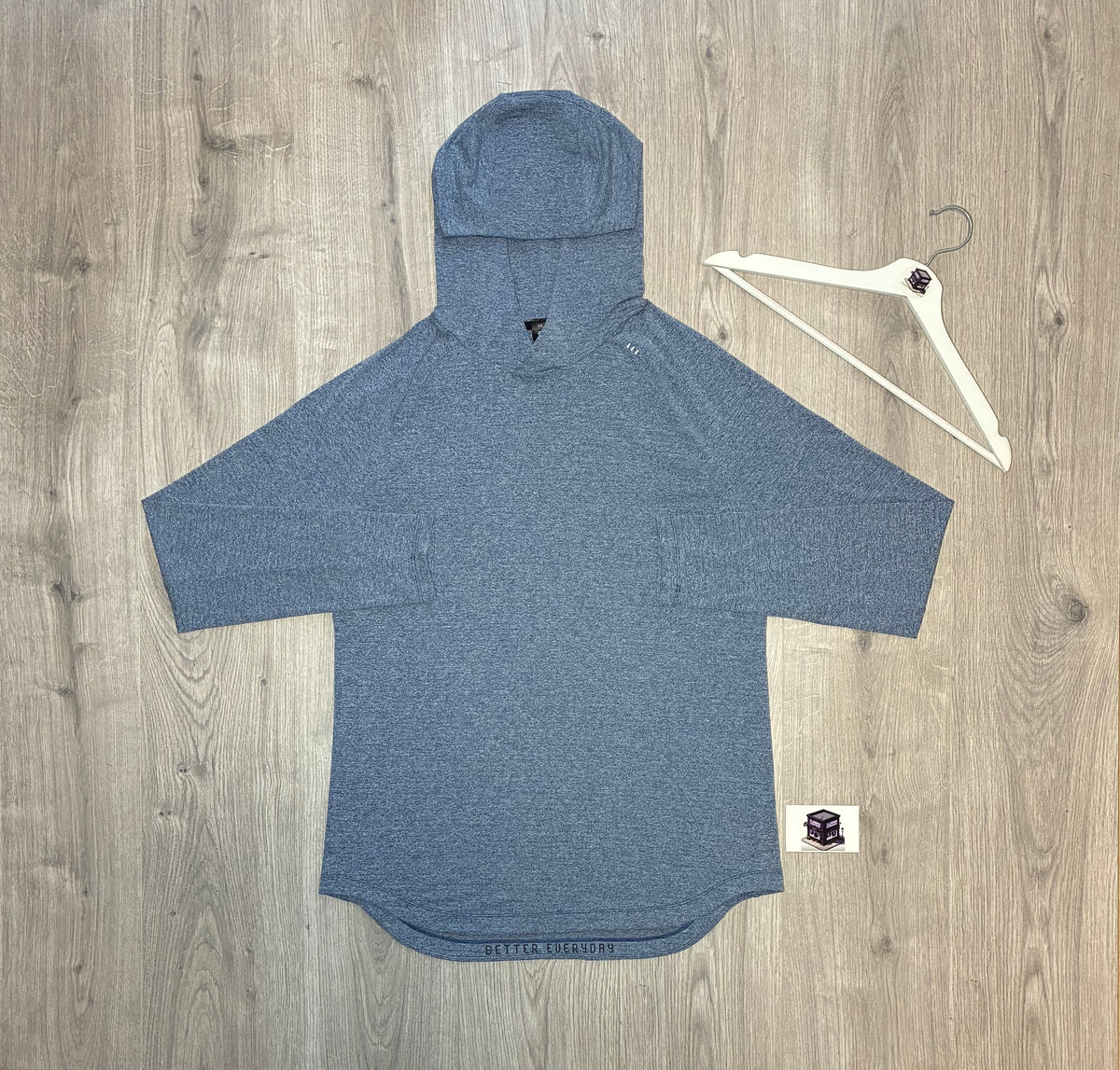 LULULEMON HOODIE TRACKSUIT BLUE/BLACK SIZE LARGE