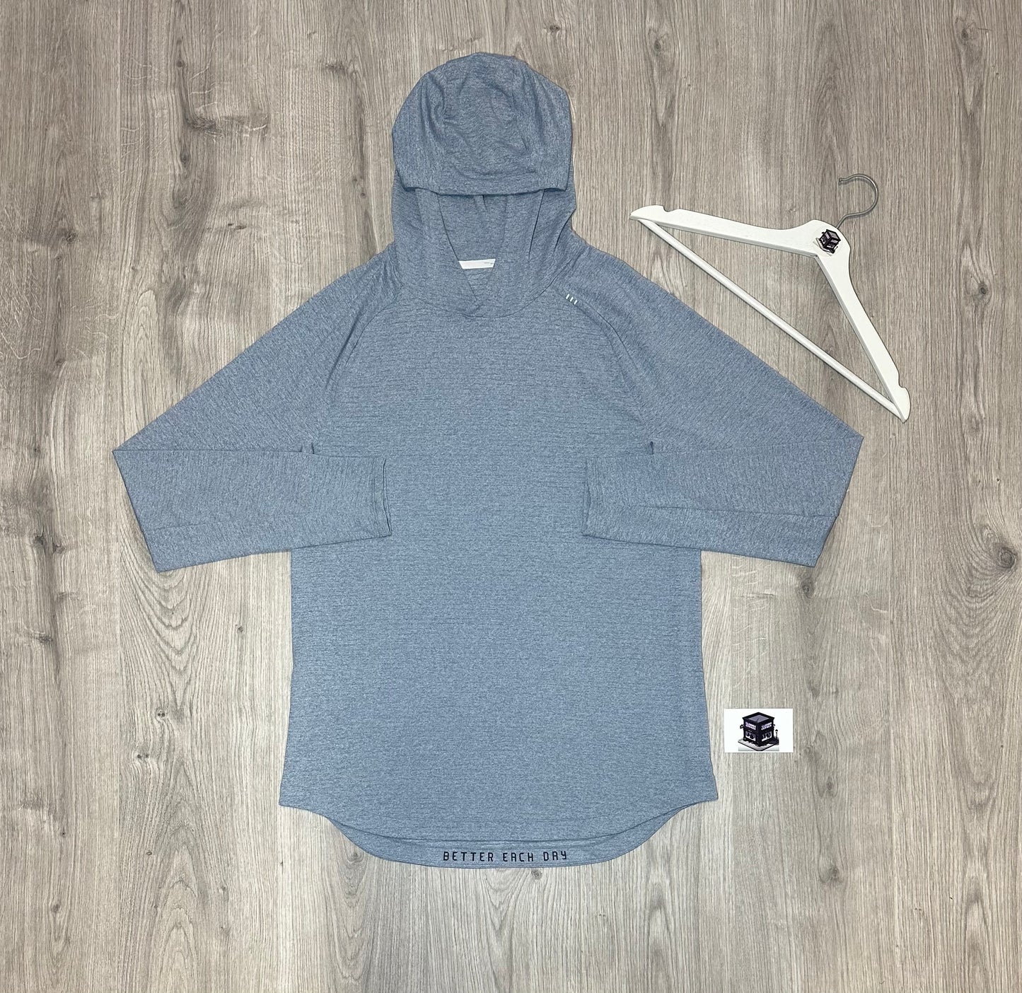 LULULEMON HOODIE TRACKSUIT BLUE/GREY SIZE LARGE