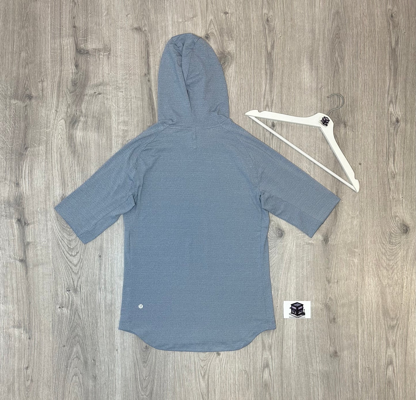 LULULEMON HOODIE TRACKSUIT LIGHT BLUE/BLACK SIZE SMALL