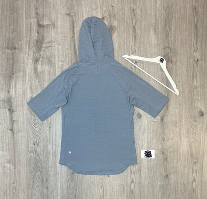 LULULEMON HOODIE TRACKSUIT LIGHT BLUE/BLACK SIZE SMALL