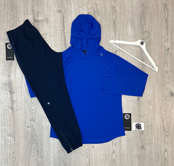 LULULEMON HOODIE TRACKSUIT BEACH BALL BLUE/NAVY