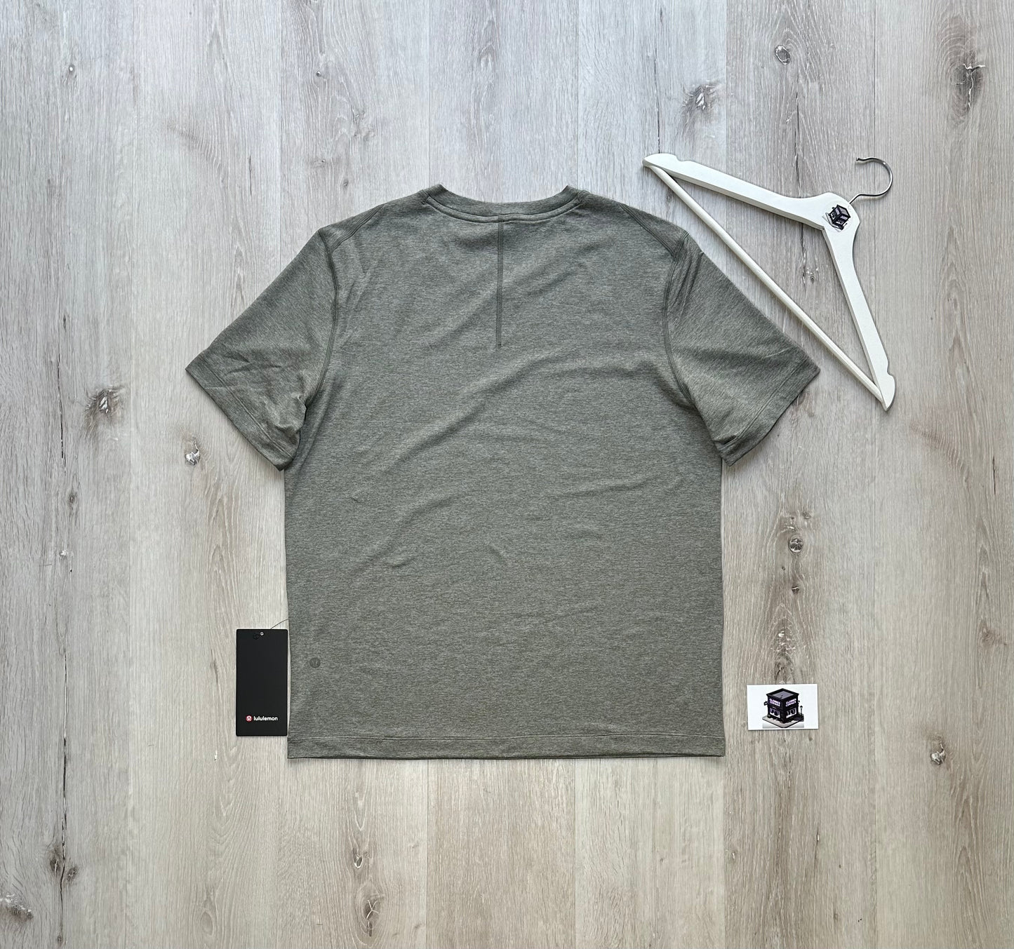 LULULEMON SOFT JERSEY SHORT-SLEEVE SHIRT HEATHERED GREY SAGE
