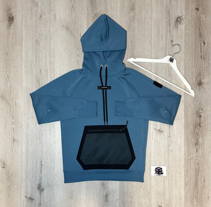 ON RUNNING TECH TRACKSUIT COAST BLUE SIZE MEDIUM