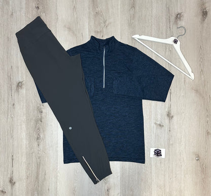 LULULEMON TRACKSUIT NAVY/GREY SIZE SMALL
