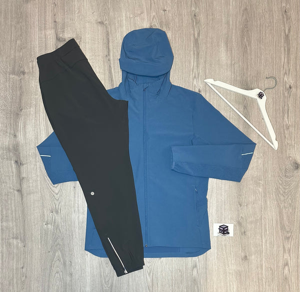 LULULEMON WARP LITE TRACKSUIT BLUE/GREY SIZE LARGE