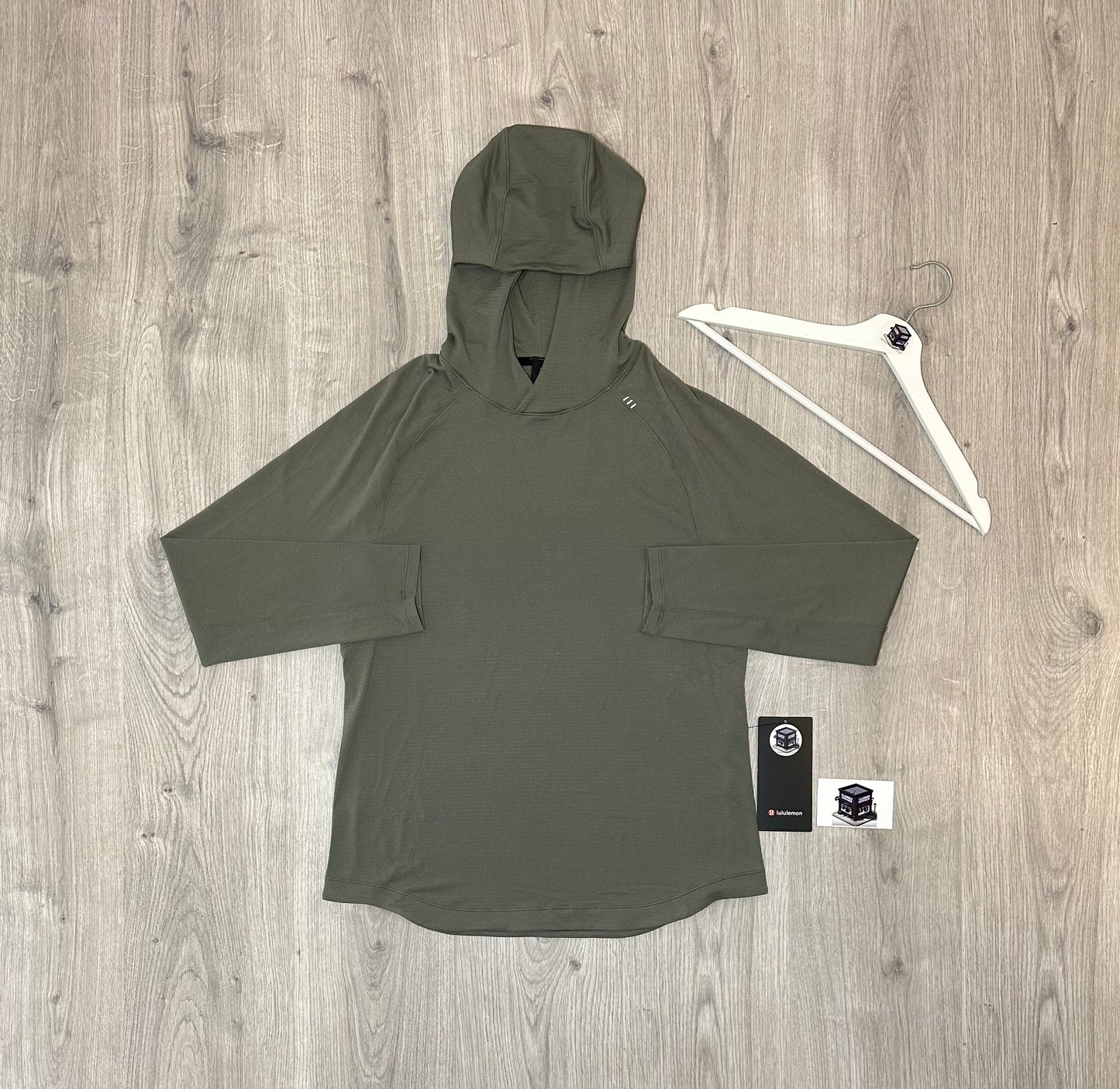 LULULEMON HOODIE TRACKSUIT GREY/BLACK SIZE SMALL