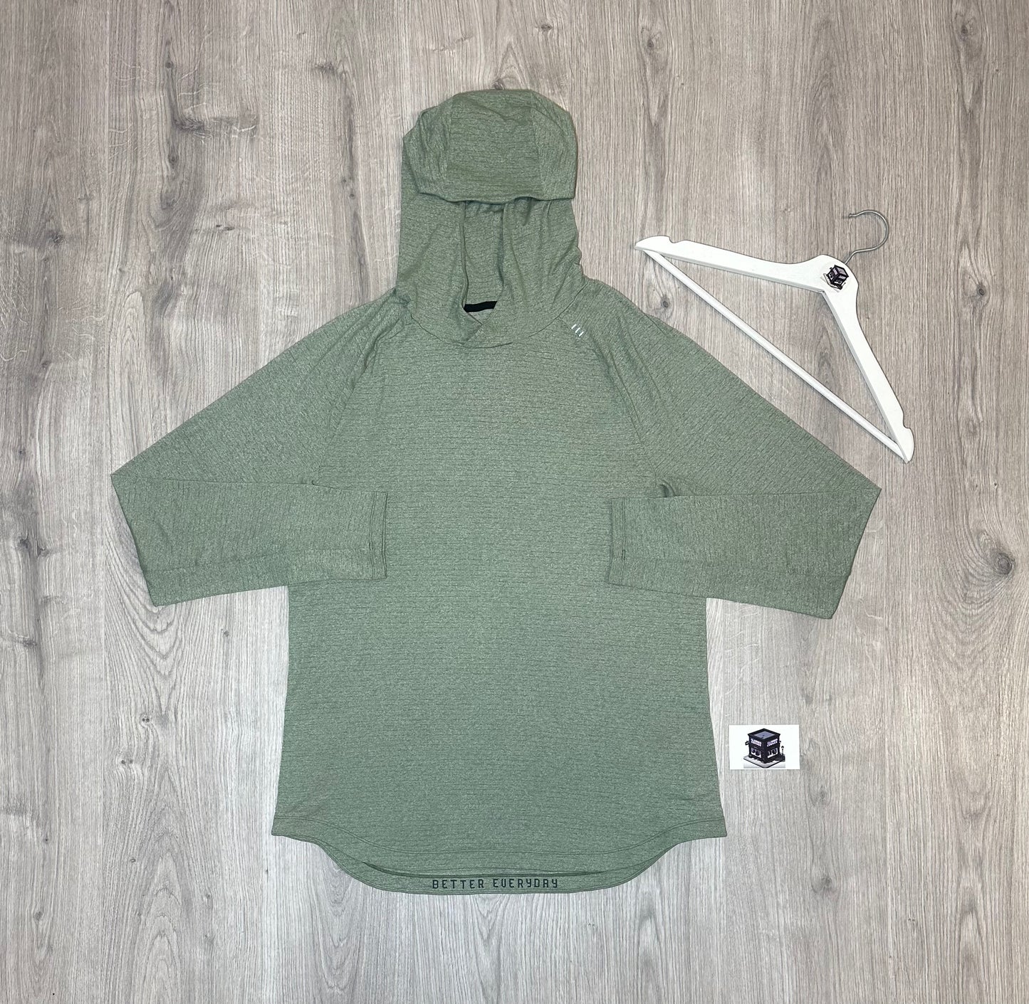 LULULEMON HOODIE TRACKSUIT GREEN/BLACK SIZE LARGE