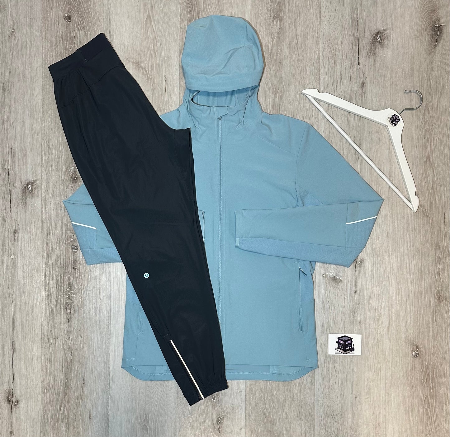 LULULEMON TRACKSUIT BLUE/GREY SIZE MEDIUM
