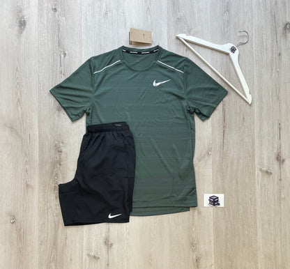 NIKE MILER 1.0 SET DEEP JUNGLE/BLACK