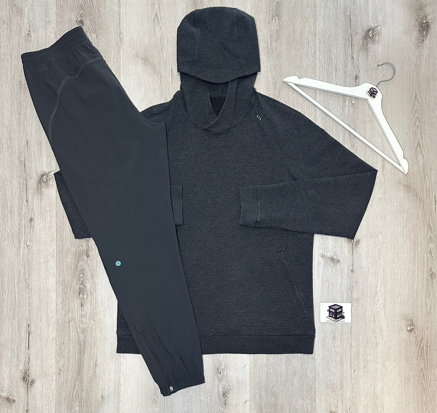 LULULEMON HOODIE TRACKSUIT GREY SIZE LARGE