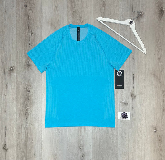 LULULEMON METAL VENT TECH T-SHIRT FRESCO BLUE TONE