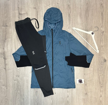 ON RUNNING TRACKSUIT BLUE/GREY SIZE MEDIUM