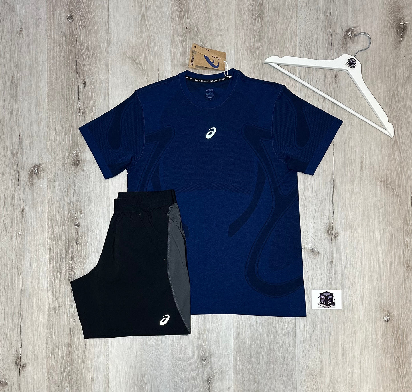 ASICS SEAMLESS SET NAVY/BLACK