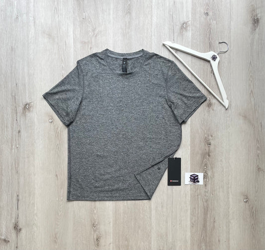 LULULEMON SOFT JERSEY SHORT SLEEVE GRAPHITE GREY
