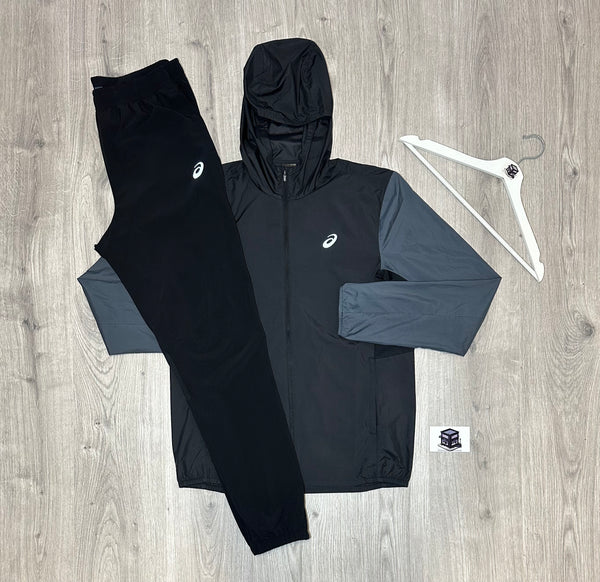 ASICS CORE TRACKSUIT BLACK/GREY SIZES EXTRA LARGE
