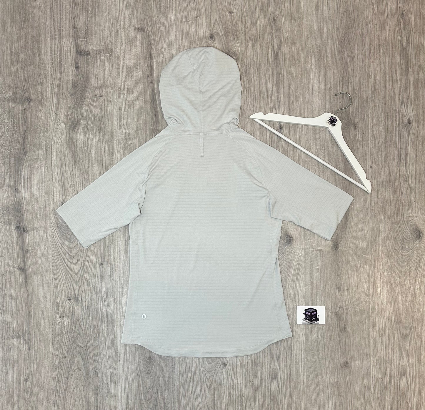 LULULEMON HOODIE TRACKSUIT WHITE/BLACK SIZE SMALL