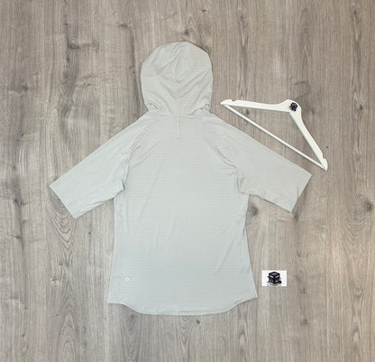 LULULEMON HOODIE TRACKSUIT WHITE/BLACK SIZE SMALL