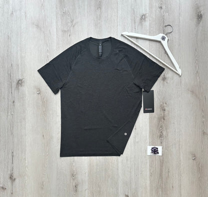 LULULEMON METAL VENT TECH SHORT-SLEEVE SHIRT GRAPHITE GREY/BLACK