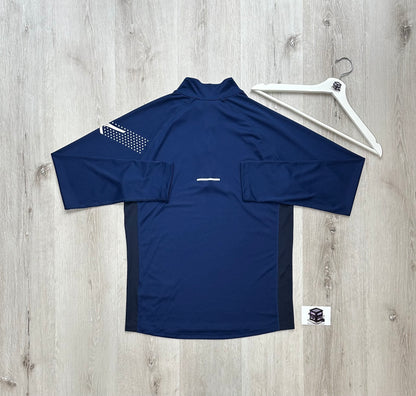 ASICS 1/4 ZIP TRACKSUIT NAVY SIZE SMALL/MEDIUM