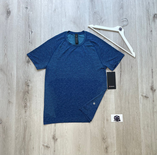 LULULEMON METAL VENT TECH T-SHIRT BLUE
