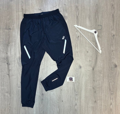 ASICS LITE SHOW TRACKSUIT NAVY SIZE MEDIUM JACKET & LARGE PANTS