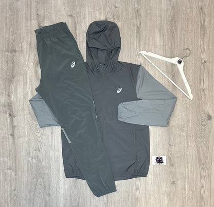 ASICS CORE TRACKSUIT GREY SIZE MEDIUM
