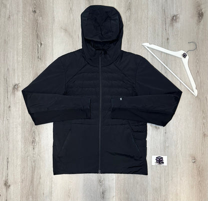 LULULEMON DOWN FOR IT ALL TRACKSUIT BLACK SIZE LARGE